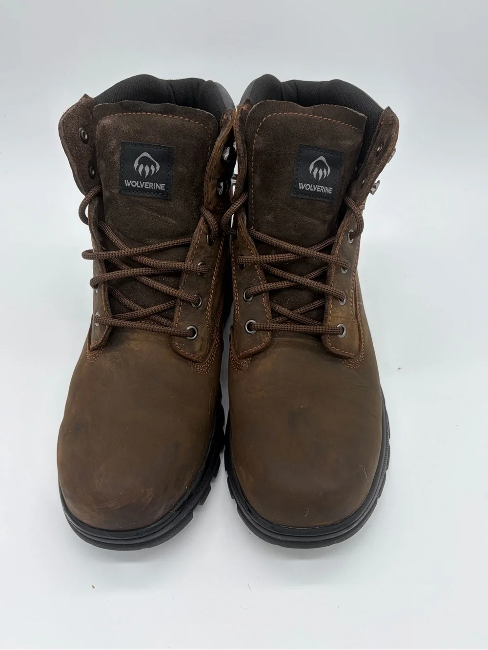 Wolverine Brown Lace-Up Work Boots